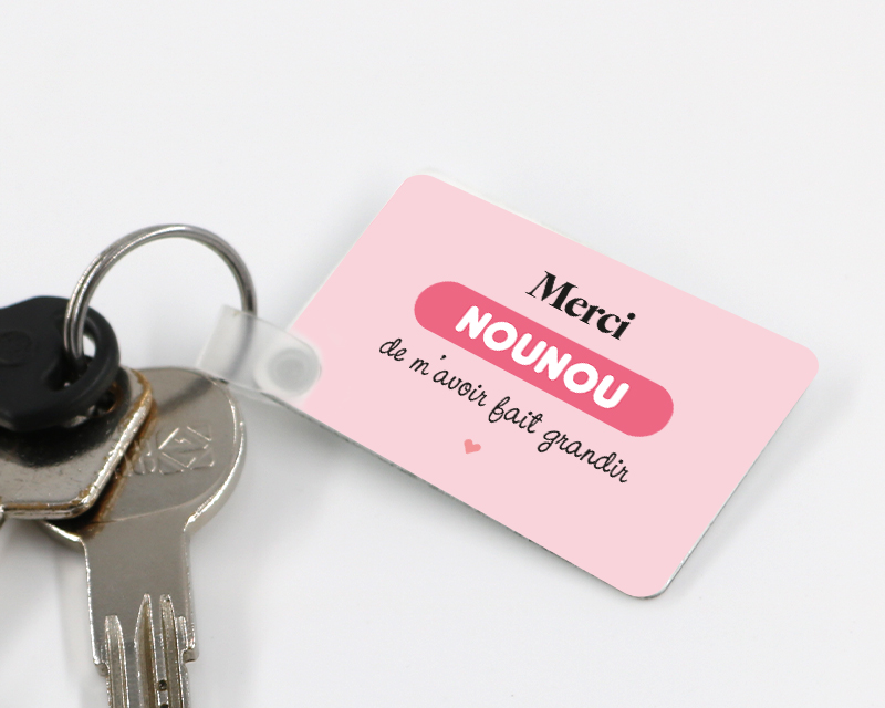 Porte-clés personnalisé photo - Nounou