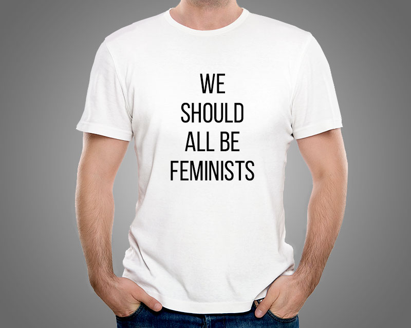 T-shirt blanc Message Homme