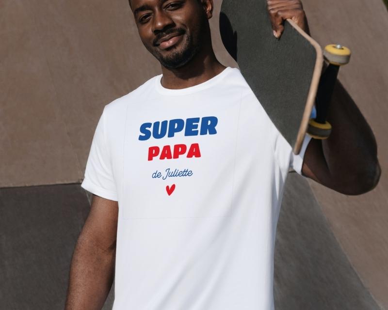 Shirt Personnalisé Tee Shirt Homme Super Papa T-shirt Homme