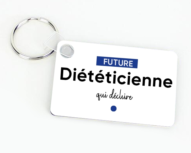 Porte-clef personnalisable - Future diététicienne