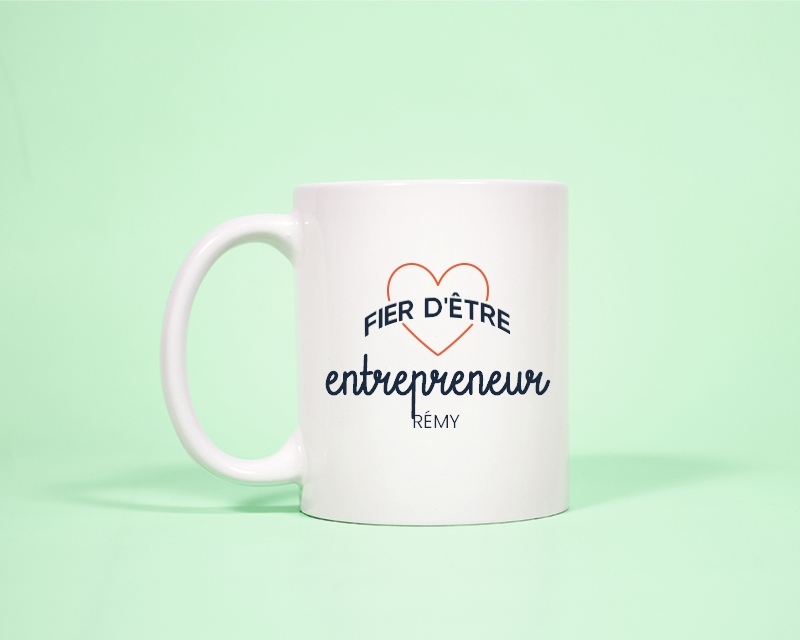 Mug personnalisable - Fier d'être entrepreneur