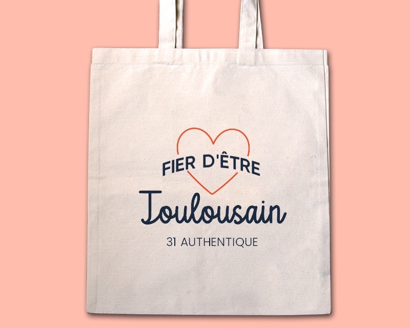 Tote bag personnalisable - Fier d'être Toulousain