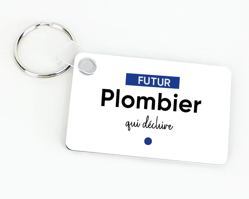 Porte-clef personnalisé - Futur plombier