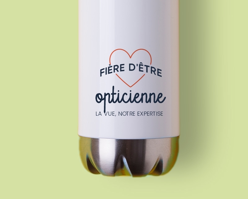 Gourde personnalisable - Fière d'être opticienne