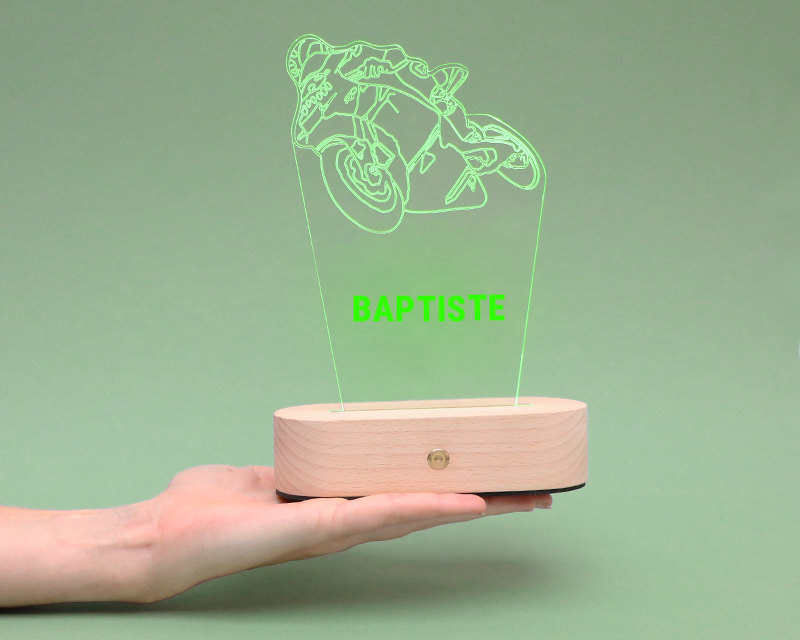 Lampe 3D personnalisée - Moto