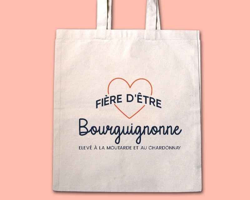 Tote bag personnalisable - Fière d'être Bourguignonne