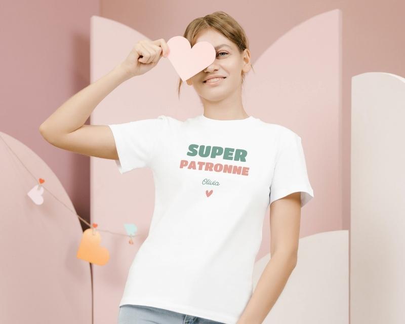 T-shirt femme personnalisé - Super Patronne
