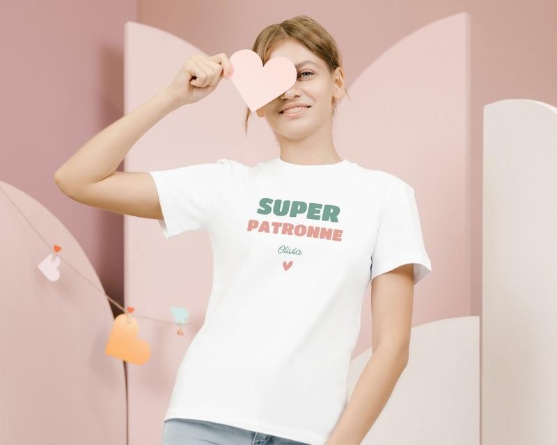 Tee shirt personnalisé femme - Super Patronne
