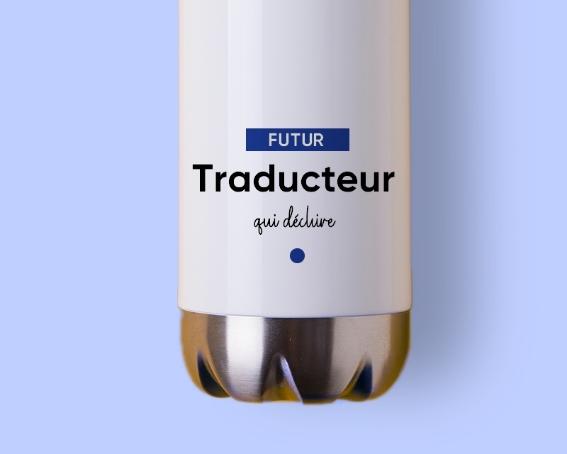 Gourde personnalisable - Futur traducteur