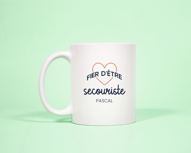 Mug personnalisable - Fier d'être secouriste