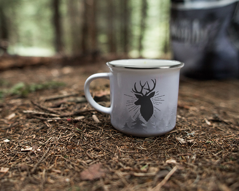 Mug émaillé Personnalisable - Cerf