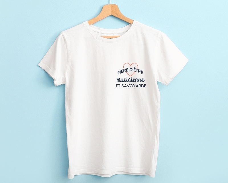 Tee-shirt Femme personnalisable - Fière d'être musicienne