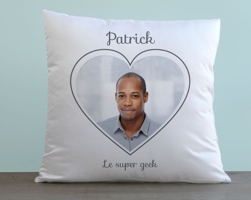 Coussin Coeur Photo