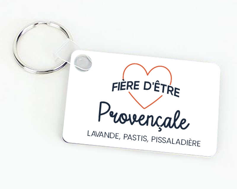 Porte-clés personnalisable - Fière d'être Provençale