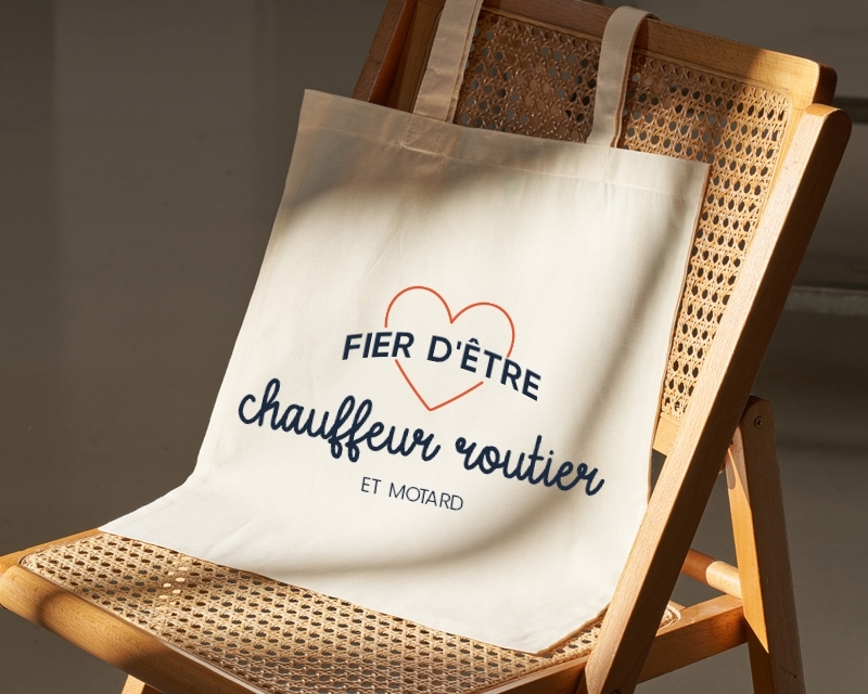 Tote bag personnalisable - Fier d'être chauffeur routier