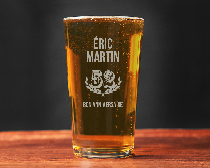 Verre à Bière Bon Anniversaire