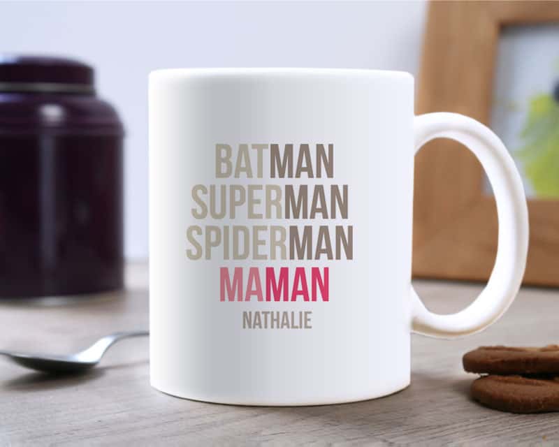 Mug personnalisé prénom - BatMaman
