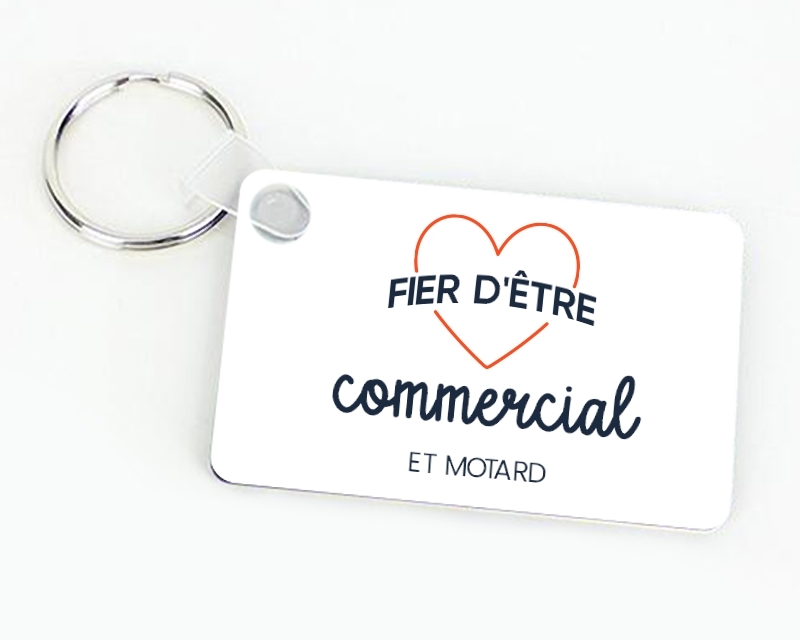 Porte-clés personnalisable - Fier d'être commercial