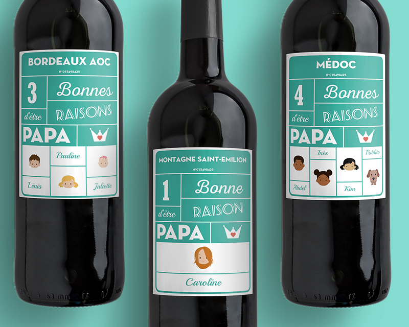 Bouteille de Vins Les Bonnes Raisons d'être Papa