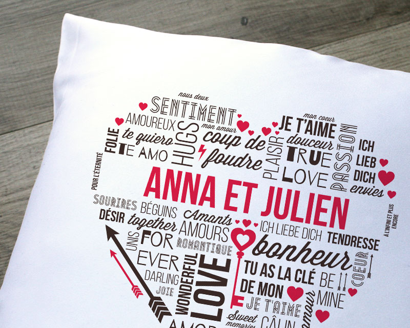 Coussin mots d'Amour