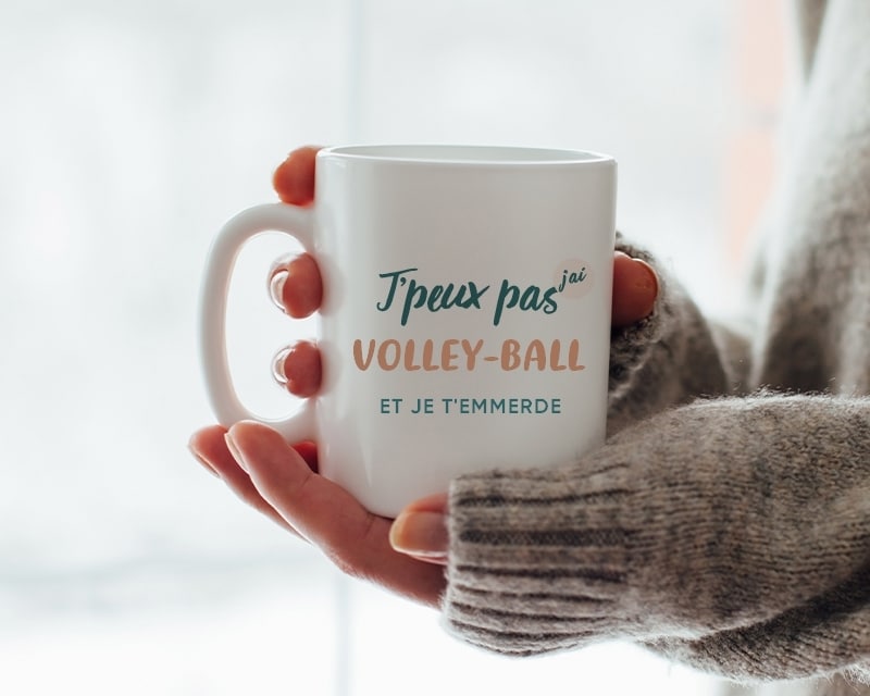 Mug personnalisé - J'peux pas j'ai volley-ball