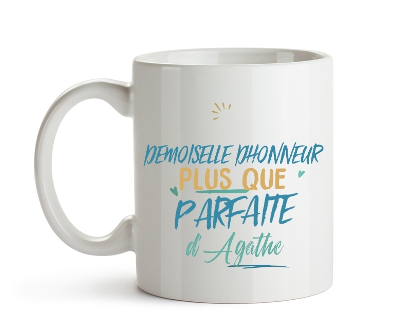 Mug personnalisé : Demoiselle d'honneur la plus...