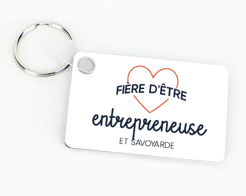 Porte-clés personnalisable - Fière d'être entrepreneuse