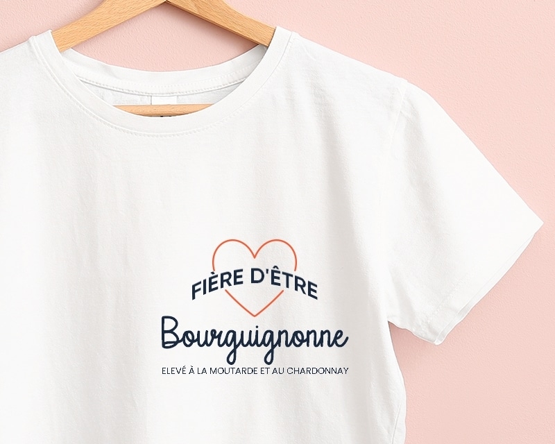 Tee shirt personnalisé femme - Fière d'être Bourguignonne