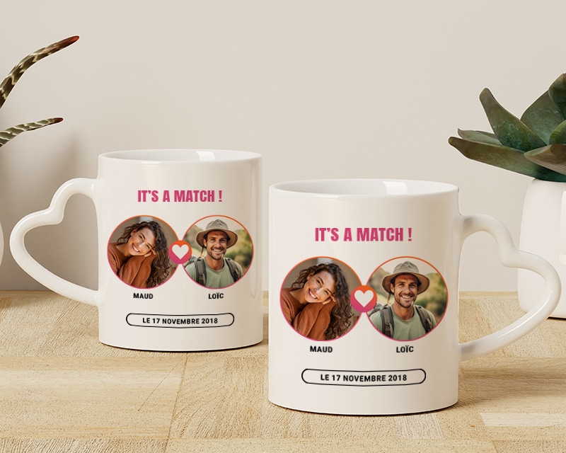 Mug personnalisé - It's a match