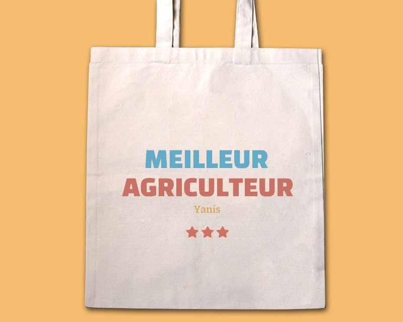Tote bag personnalisable - Meilleur Agriculteur