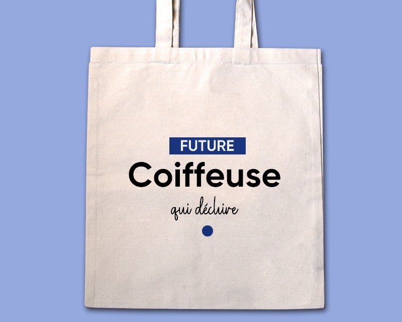 Tote bag personnalisable - Future coiffeuse
