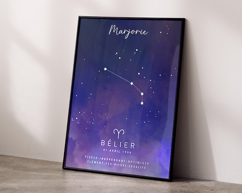 Affiche personnalisée Constellation - Bélier