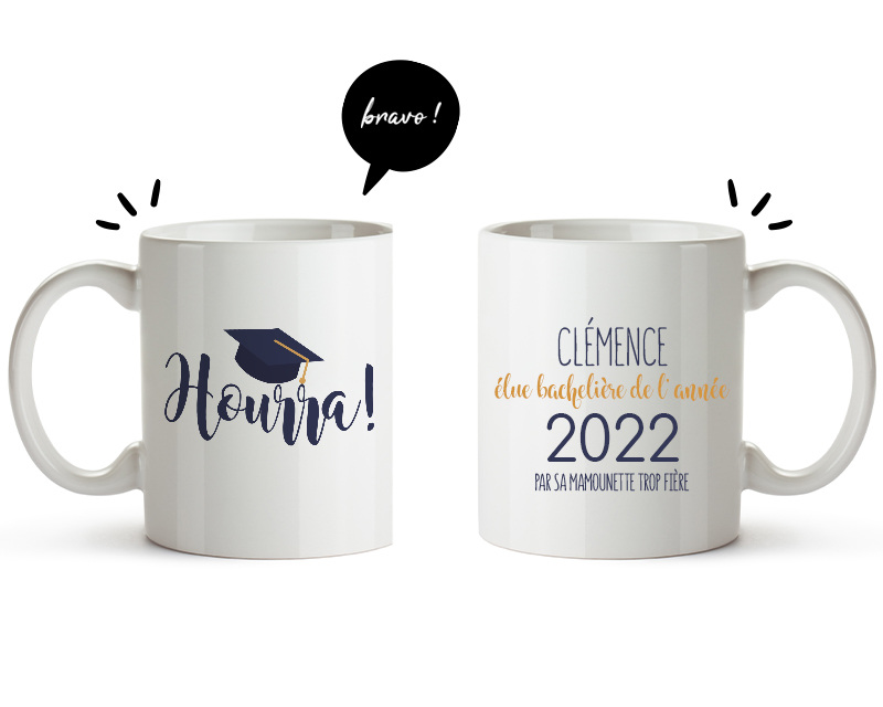 Mug personnalisable diplome