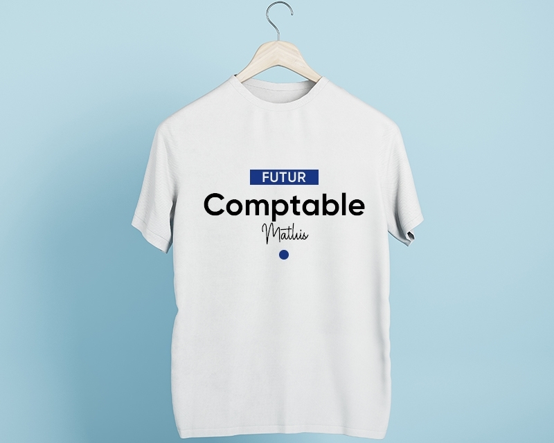 Tee shirt personnalisé homme - Futur comptable