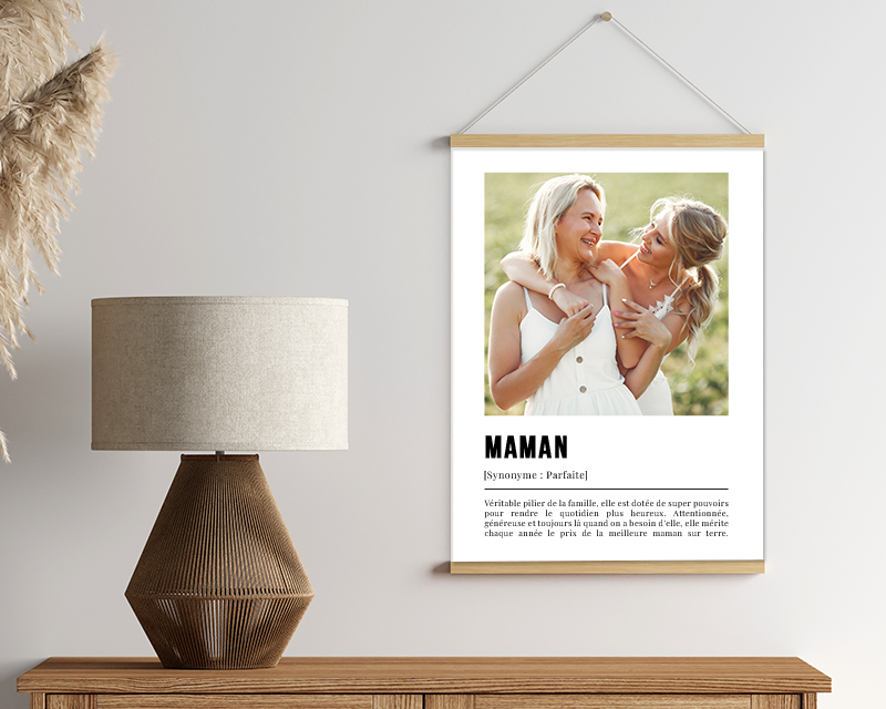 Poster photo personnalisé - Définition Maman