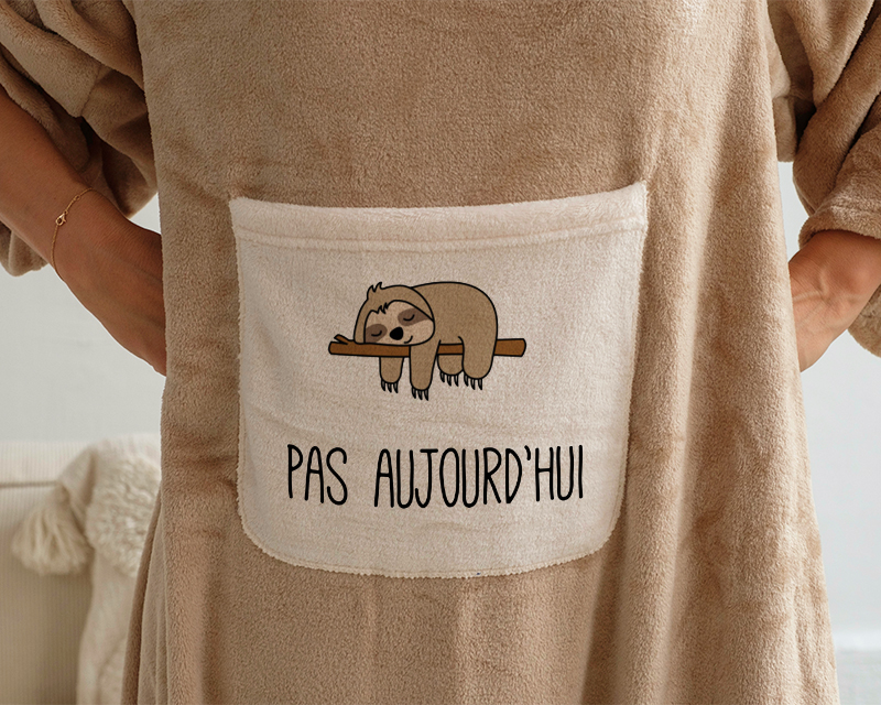 Couverture à Manches Personnalisable - Collection Paresseux