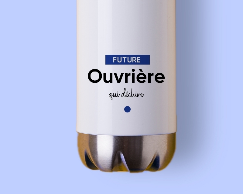 Gourde personnalisable - Future ouvrière