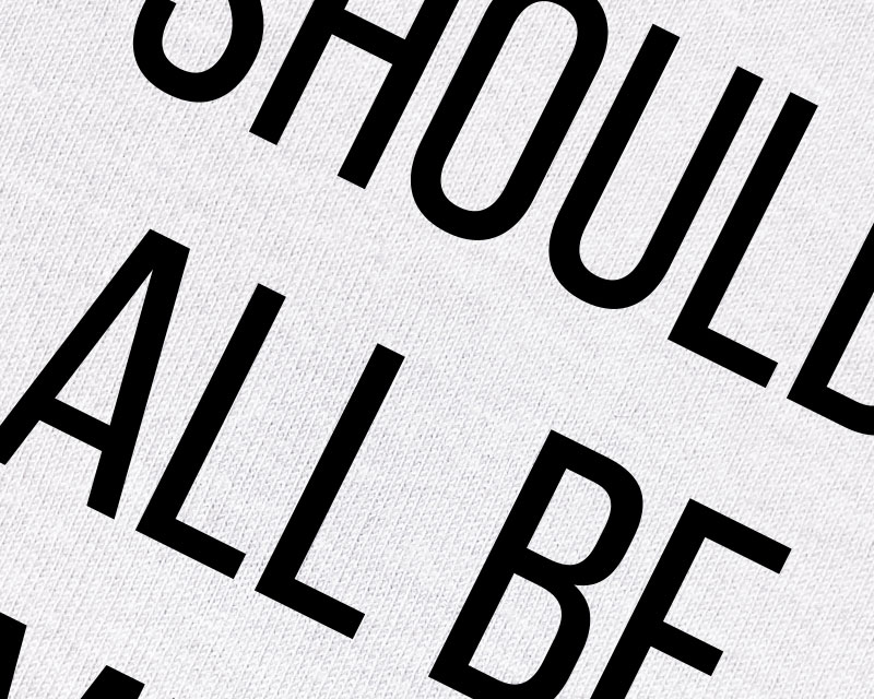 T-shirt blanc Message Homme