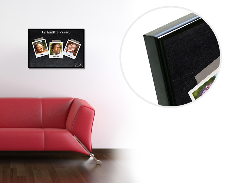 Affiche Famille Polaroïd Tableau Craie