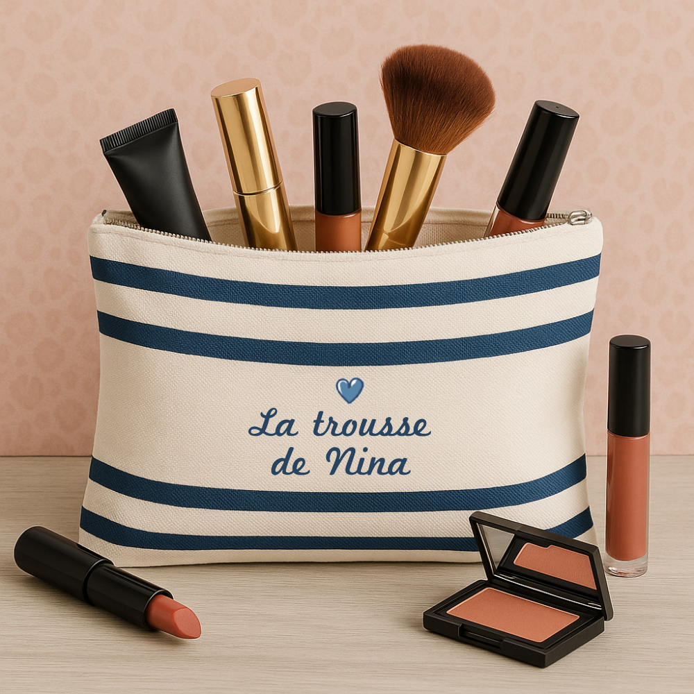 Trousse marinière personnalisable