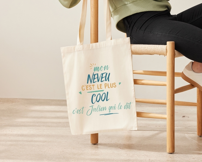 Tote bag personnalisé - Neveu le plus...