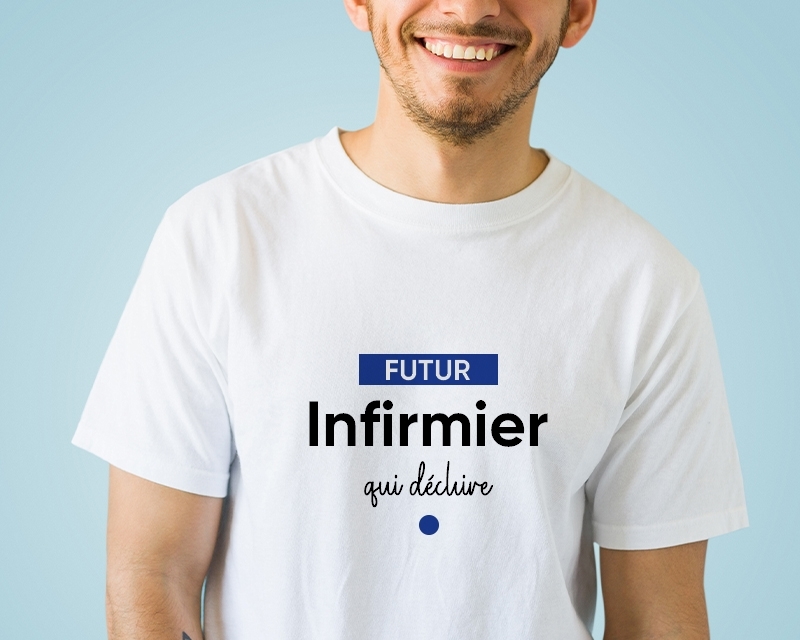 Tee shirt personnalisé homme - Futur infirmier