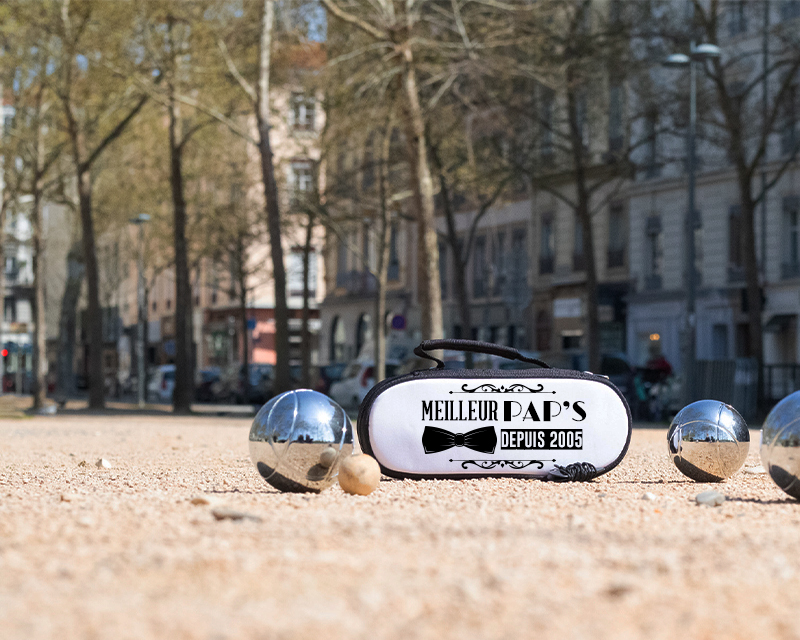 Sacoche de pétanque personnalisée meilleur grand-père