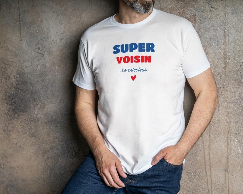 Tee shirt personnalisé homme - Super Voisin