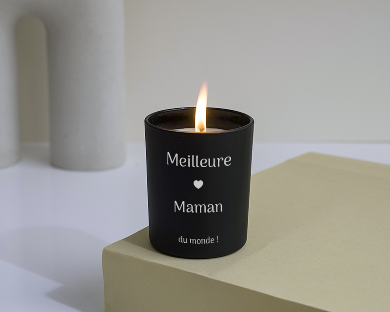 Bougie gravée tendresse 2