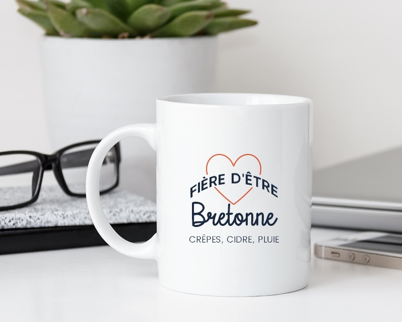 Mug personnalisé - Fière d'être Bretonne