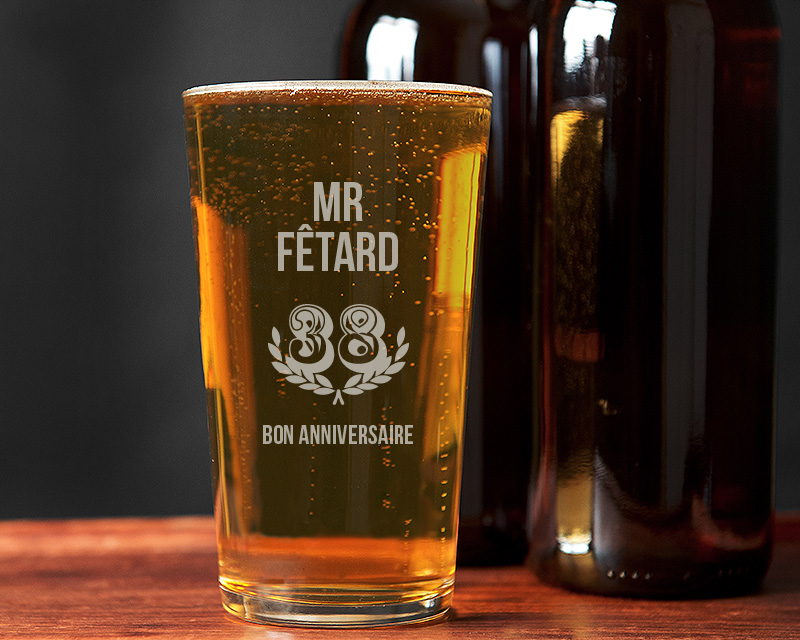 Verre à Bière Bon Anniversaire