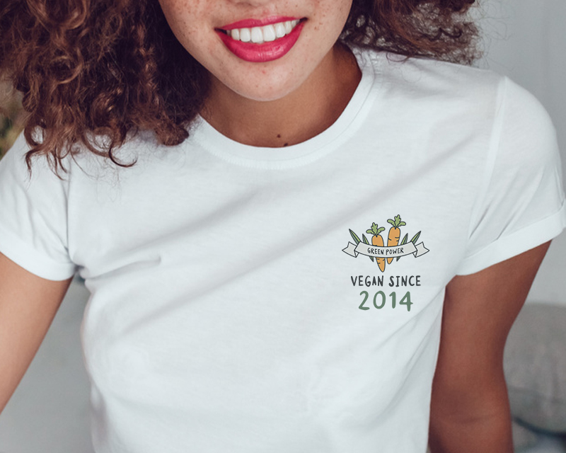 T-shirt blanc femme Personnalisable - Green Power