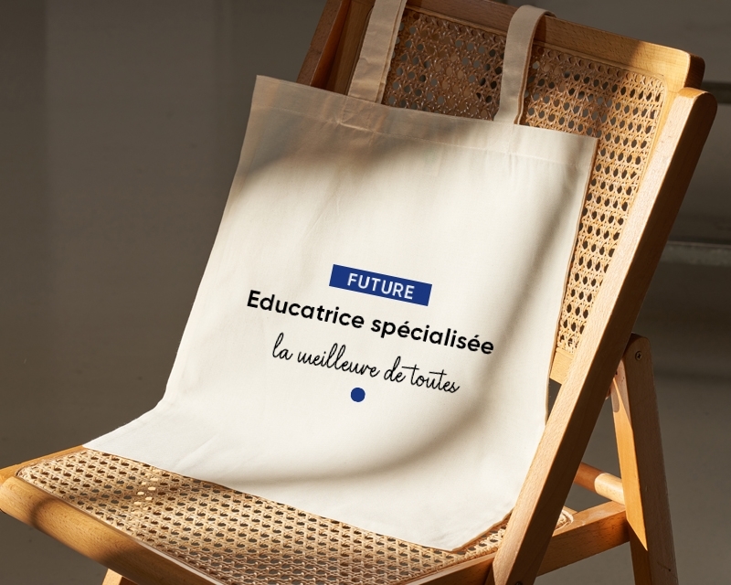Tote bag personnalisable - Future educatrice spécialisée