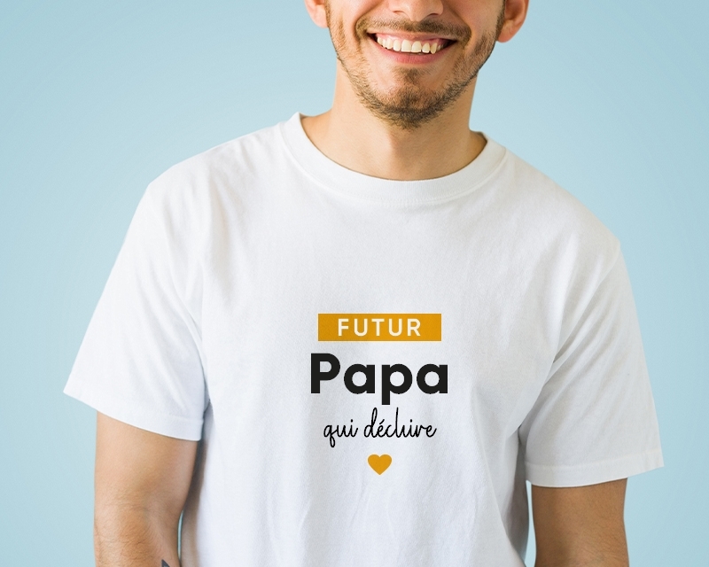 T-shirt personnalisé pour Homme - Futur papa